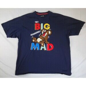 MAKOBI Mens T Shirt Size 3XB They Big Mad Embroidered Mouse Urban Street Wear